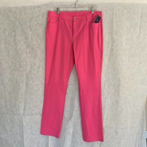 NWT Doncaster Women's pink stretch pants Size 14M
